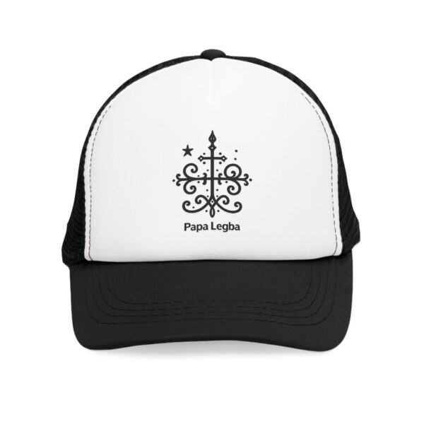 Spiritual Papa Legba Mesh Cap - Unique Trucker Hat for Mystical Vibes