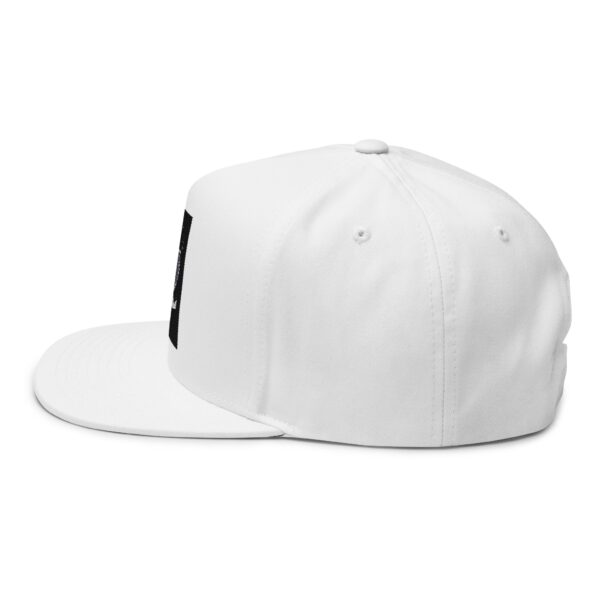 Embroidered Heart Flat Bill Cap - Stylish & Unique - Image 3