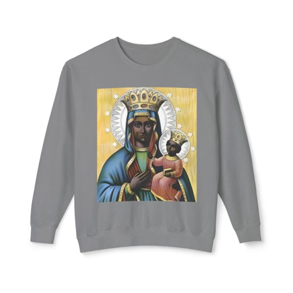 Spiritual Blessed Virgin Mary Sweatshirt | Unisex Lightweight Crewneck - Image 13