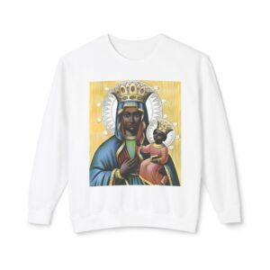 Spiritual Blessed Virgin Mary Sweatshirt | Unisex Lightweight Crewneck