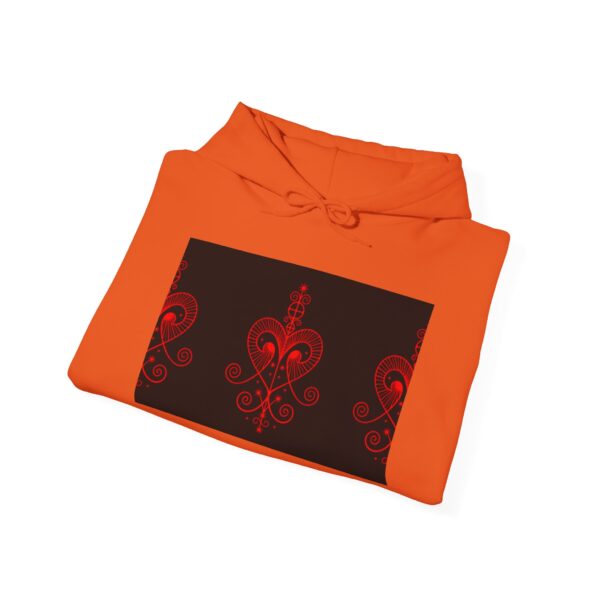 Red Heart Design Unisex Hoodie - Cozy & Stylish Sweatshirt for All Occasions - Image 12