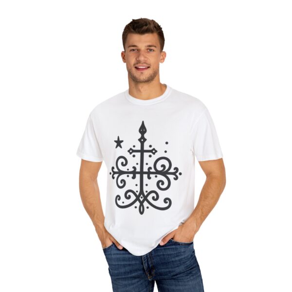 Boho-Inspired Unisex Garment-Dyed T-Shirt with Unique Design - Image 4