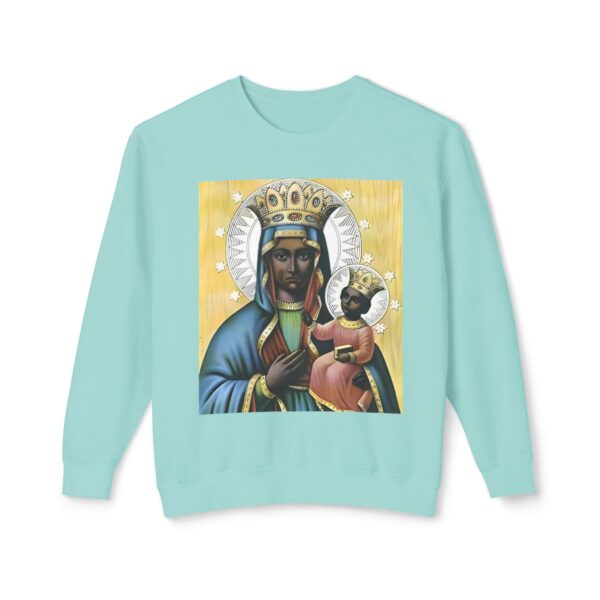 Spiritual Blessed Virgin Mary Sweatshirt | Unisex Lightweight Crewneck - Image 17