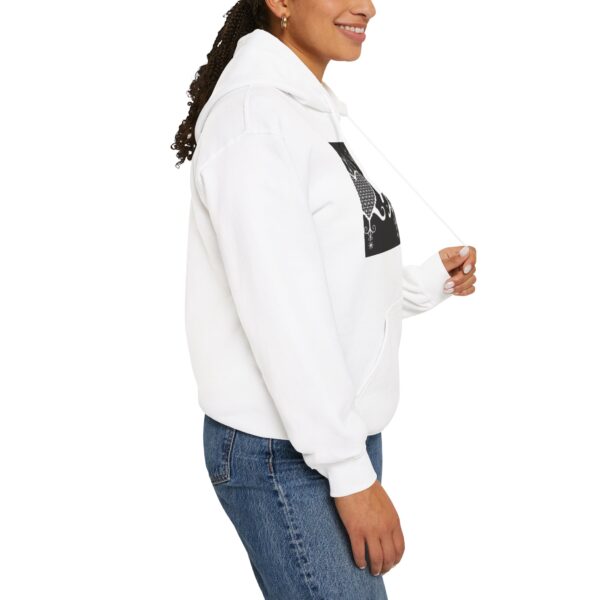 Stylish Heart Pattern Unisex Hoodie - Cozy and Trendy - Image 6