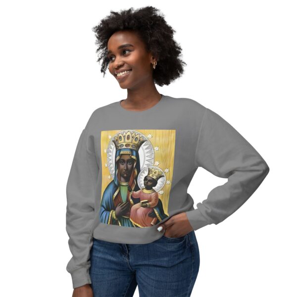 Spiritual Blessed Virgin Mary Sweatshirt | Unisex Lightweight Crewneck - Image 15
