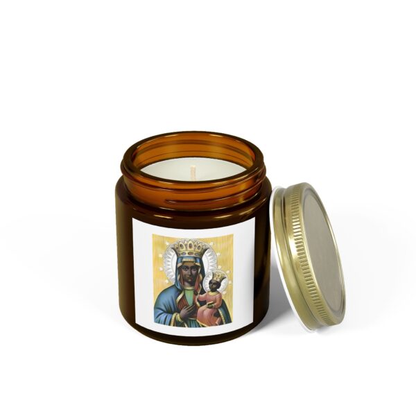 Inspirational Scented Candle - Coconut Apricot Wax, 4oz & 9oz - Virgin Mary Design - Image 13