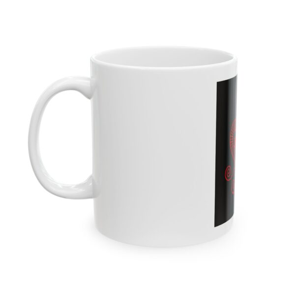 Elegant Red Heart Ceramic Mug - Perfect Gift for Romantic Occasions - Image 3