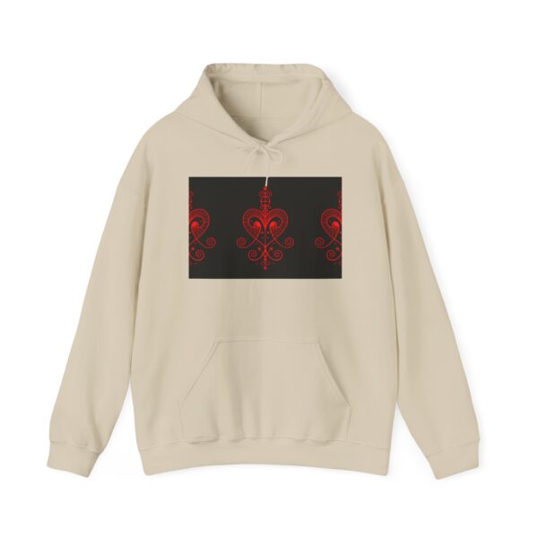 Red Heart Design Unisex Hoodie - Cozy & Stylish Sweatshirt for All Occasions - Image 7