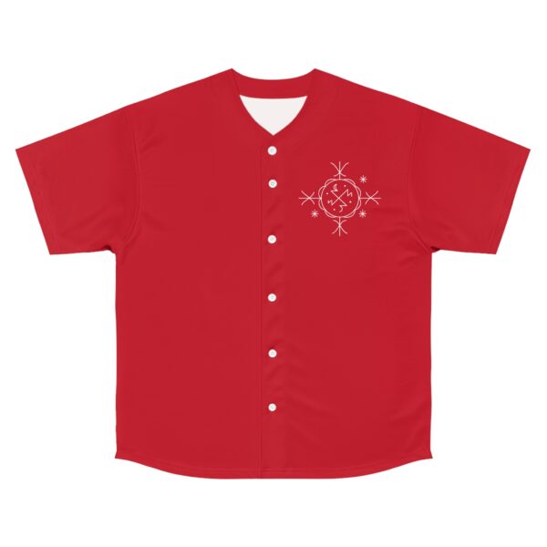 Men's Baseball Jersey with Unique Symbol Design