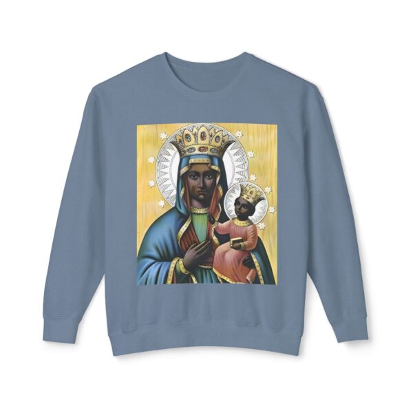 Spiritual Blessed Virgin Mary Sweatshirt | Unisex Lightweight Crewneck - Image 21