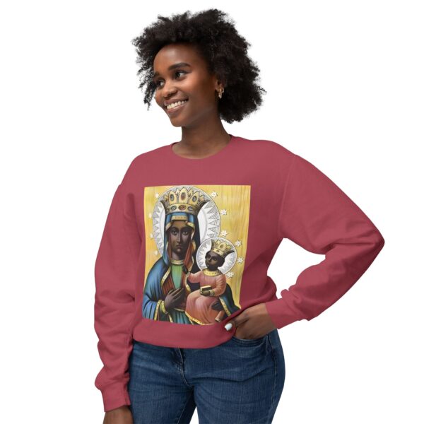 Spiritual Blessed Virgin Mary Sweatshirt | Unisex Lightweight Crewneck - Image 31