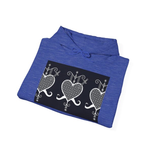 Stylish Heart Pattern Unisex Hoodie - Cozy and Trendy - Image 18