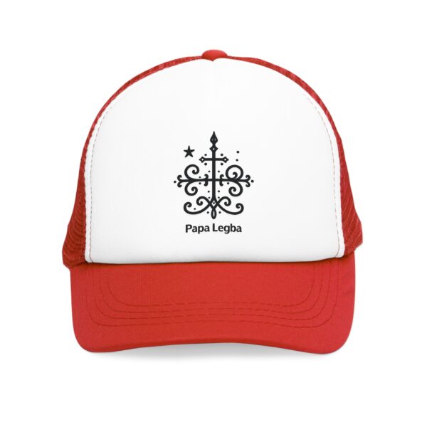 Spiritual Papa Legba Mesh Cap - Unique Trucker Hat for Mystical Vibes - Image 13