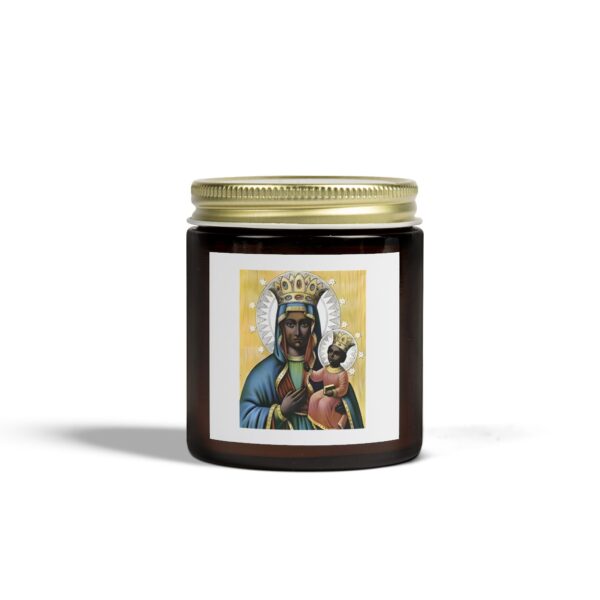 Inspirational Scented Candle - Coconut Apricot Wax, 4oz & 9oz - Virgin Mary Design - Image 5