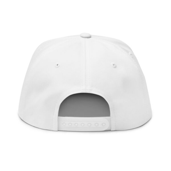 Embroidered Heart Flat Bill Cap - Stylish & Unique - Image 2