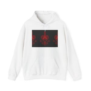 Red Heart Design Unisex Hoodie - Cozy & Stylish Sweatshirt for All Occasions