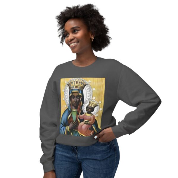 Spiritual Blessed Virgin Mary Sweatshirt | Unisex Lightweight Crewneck - Image 11