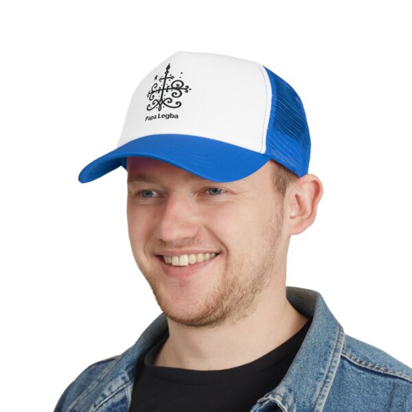 Spiritual Papa Legba Mesh Cap - Unique Trucker Hat for Mystical Vibes - Image 8