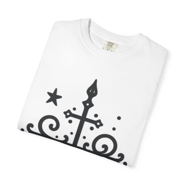Boho-Inspired Unisex Garment-Dyed T-Shirt with Unique Design - Image 3