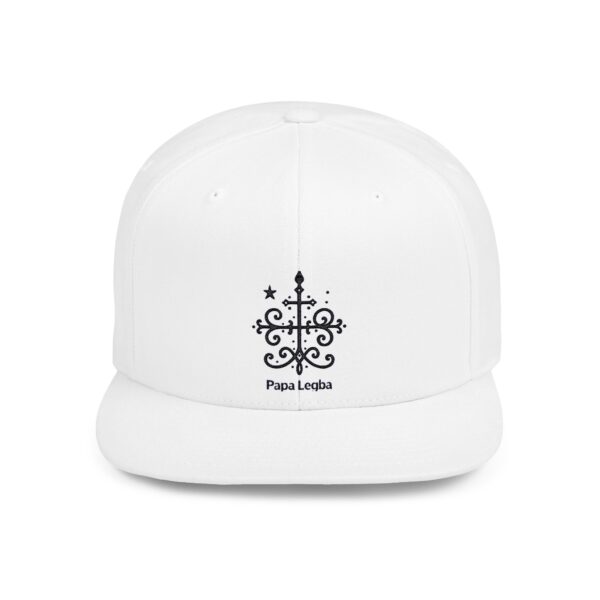 Papa Legba Flat Bill Snapback Cap - Unique Style for Bold Fashion