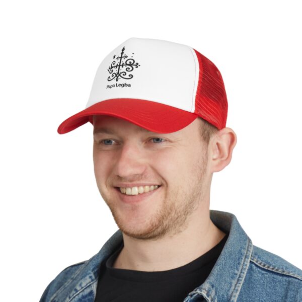 Spiritual Papa Legba Mesh Cap - Unique Trucker Hat for Mystical Vibes - Image 16
