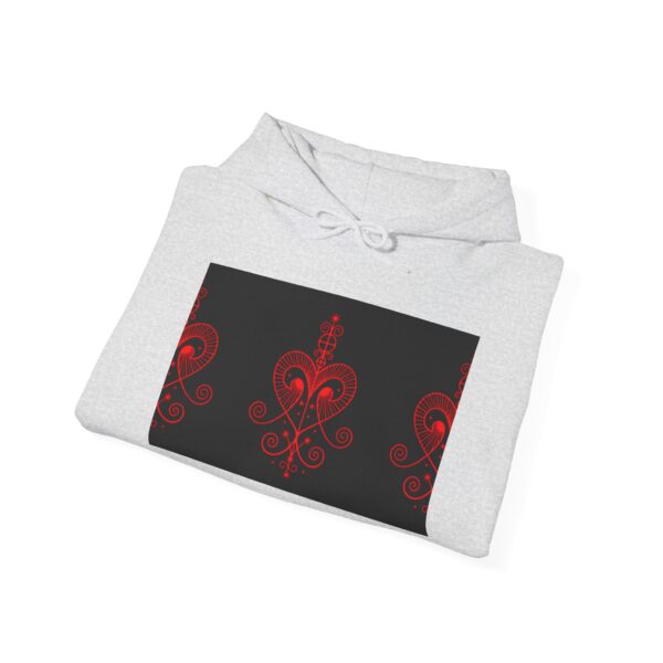 Red Heart Design Unisex Hoodie - Cozy & Stylish Sweatshirt for All Occasions - Image 6