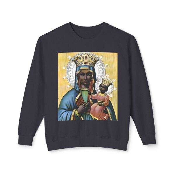 Spiritual Blessed Virgin Mary Sweatshirt | Unisex Lightweight Crewneck - Image 25
