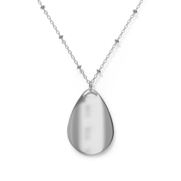 Heart Design Oval Necklace - Elegant Gift for Loved Ones - Image 2