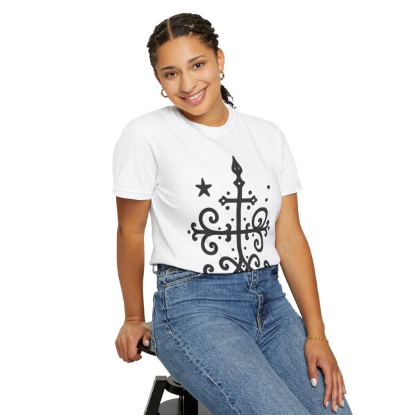 Boho-Inspired Unisex Garment-Dyed T-Shirt with Unique Design - Image 5