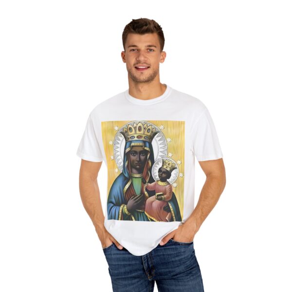Iconic Virgin Mary T-Shirt for Spiritual Connection - Image 4