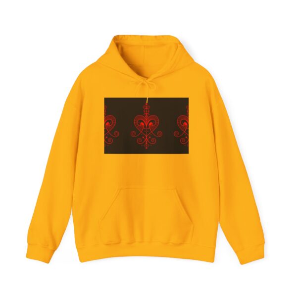 Red Heart Design Unisex Hoodie - Cozy & Stylish Sweatshirt for All Occasions - Image 9