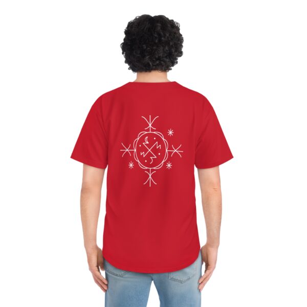 Men's Baseball Jersey with Unique Symbol Design - Image 4