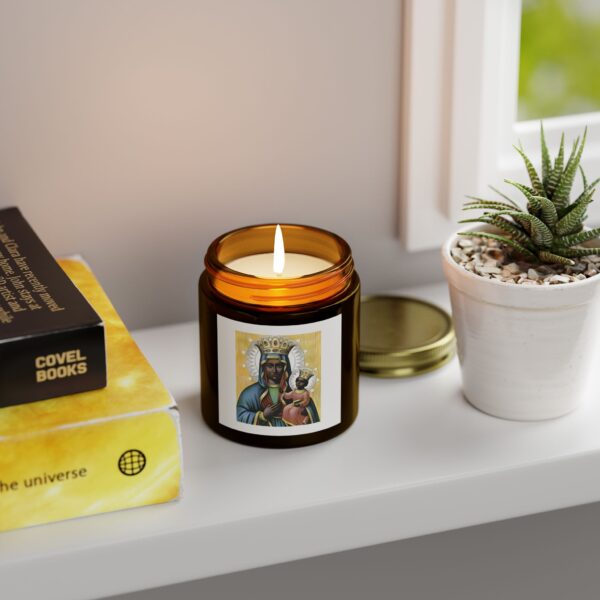Inspirational Scented Candle - Coconut Apricot Wax, 4oz & 9oz - Virgin Mary Design - Image 21