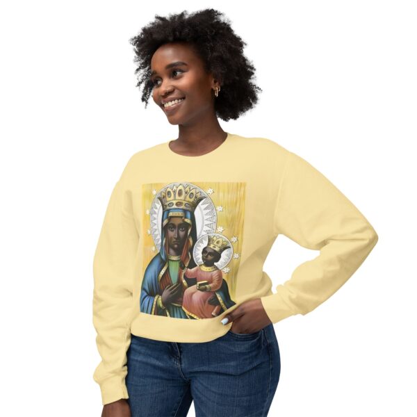 Spiritual Blessed Virgin Mary Sweatshirt | Unisex Lightweight Crewneck - Image 7